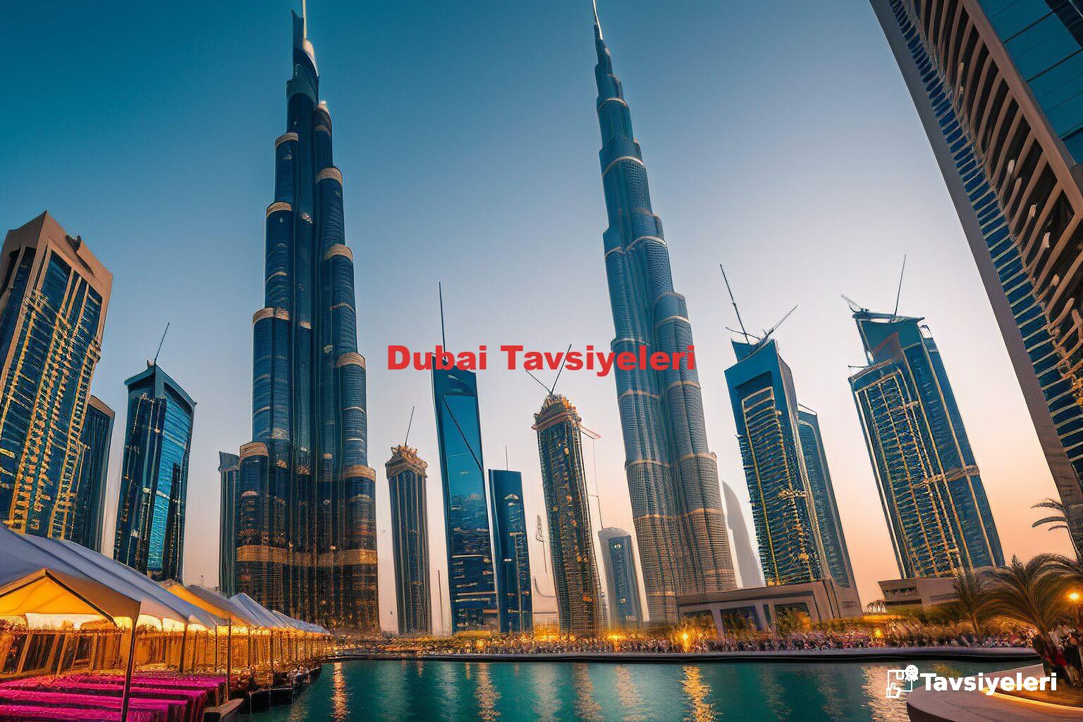 Dubai Tavsiyeleri