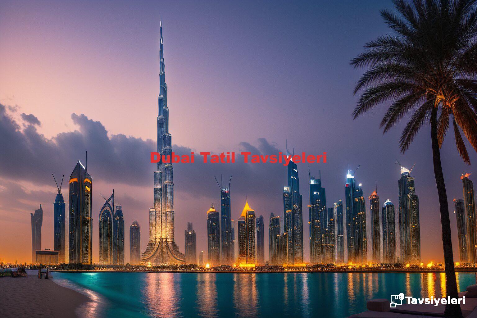 Dubai Tatil Tavsiyeleri