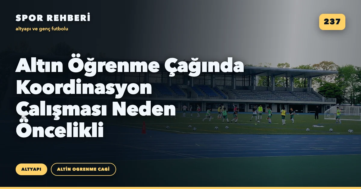 Altın Öğrenme Çağında Koordinasyon Çalışması Neden Öncelikli