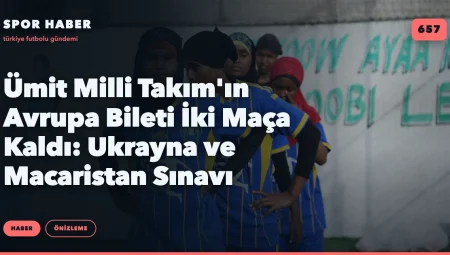 Ümit Milli Takım’ın Avrupa Bileti İki Maça Kaldı: Ukrayna ve Macaristan Sınavı